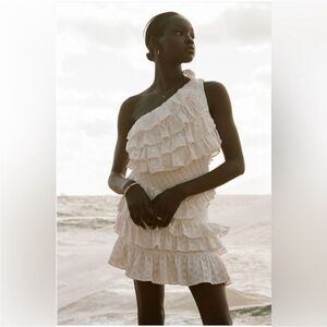 Sabo Luxe Axelia Dress White NWT 4